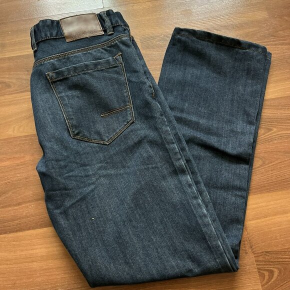Kenneth Cole Reaction Slim Straight Jeans Size 32/32 Dark Wash Denim - Picture 5 of 5